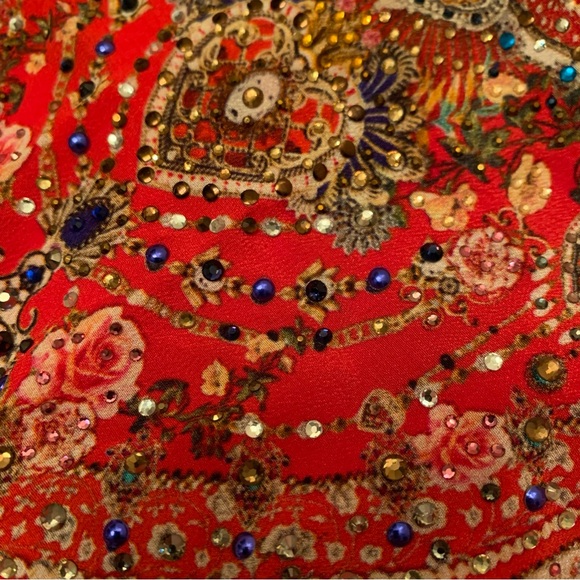 Camille T Back Chrystal beaded  SILK  tank - Picture 13 of 13